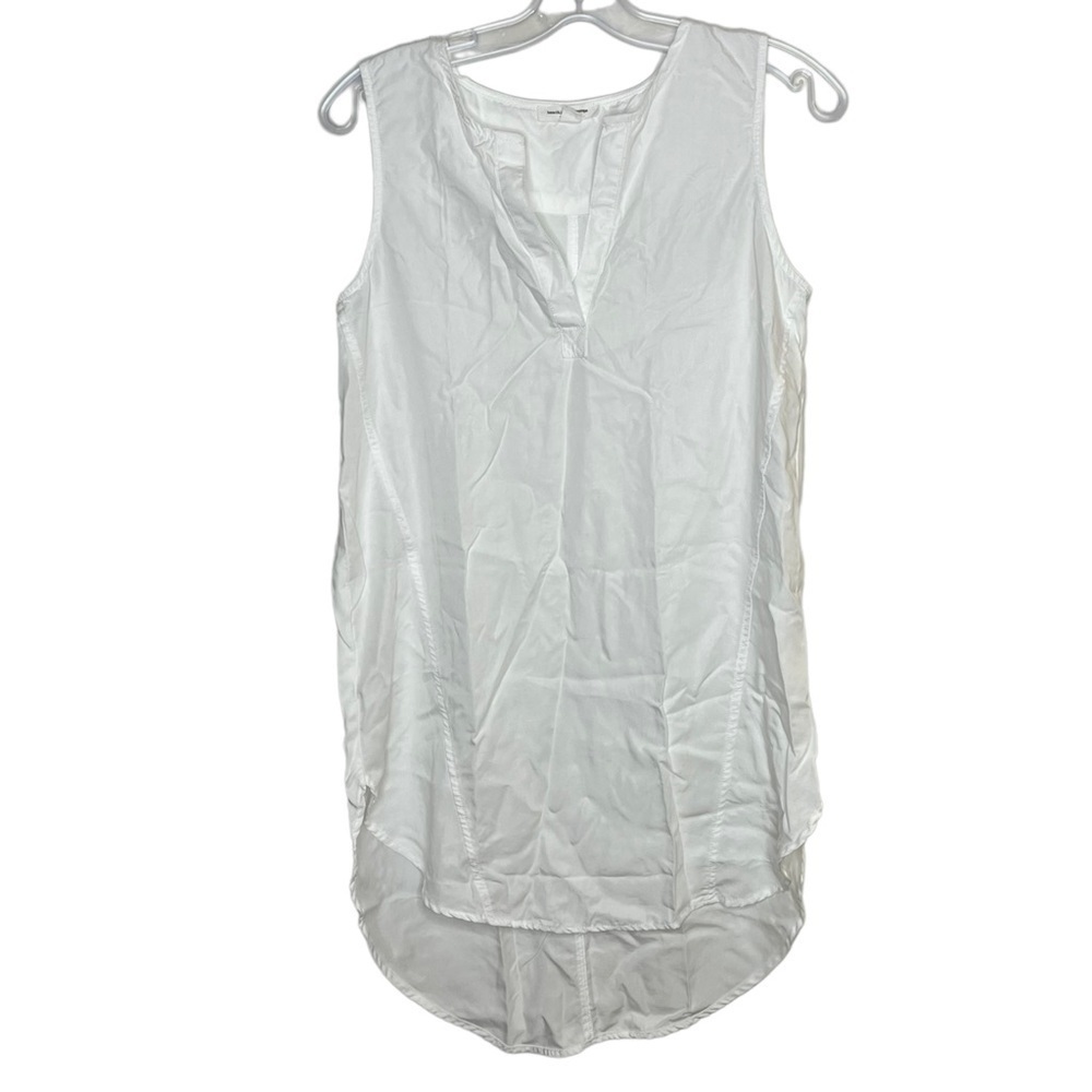 BEACHLUNCHLOUNGE White Tunic or Swim Coverup Casual Sleeveless Vacation Resort